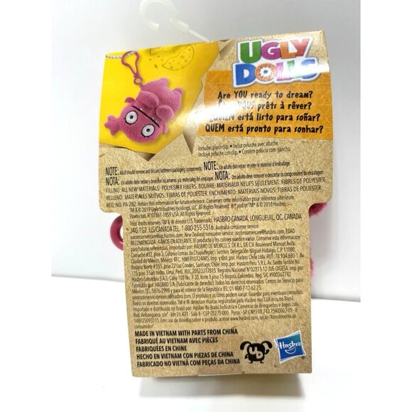 Ugly Dolls Clip-On Plush Moxy New with Tags Collectible Keychain Toy - Picture 4 of 5